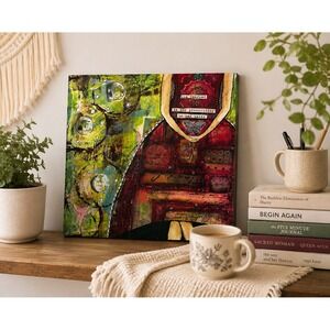 Kelly Rae Roberts In Her Hands Mixed Media Canvas Wall Art 12x12 Butterfly Quote